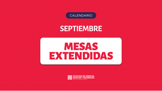 imagen Ya se encuentra disponible el cronograma de las Mesas de examen extendidas de septiembre