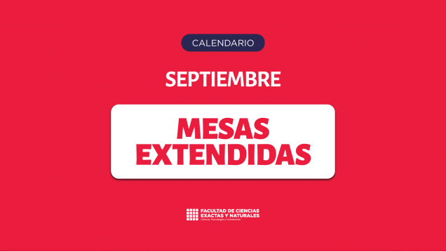 imagen Ya se encuentra disponible el cronograma de las Mesas de examen extendidas de septiembre