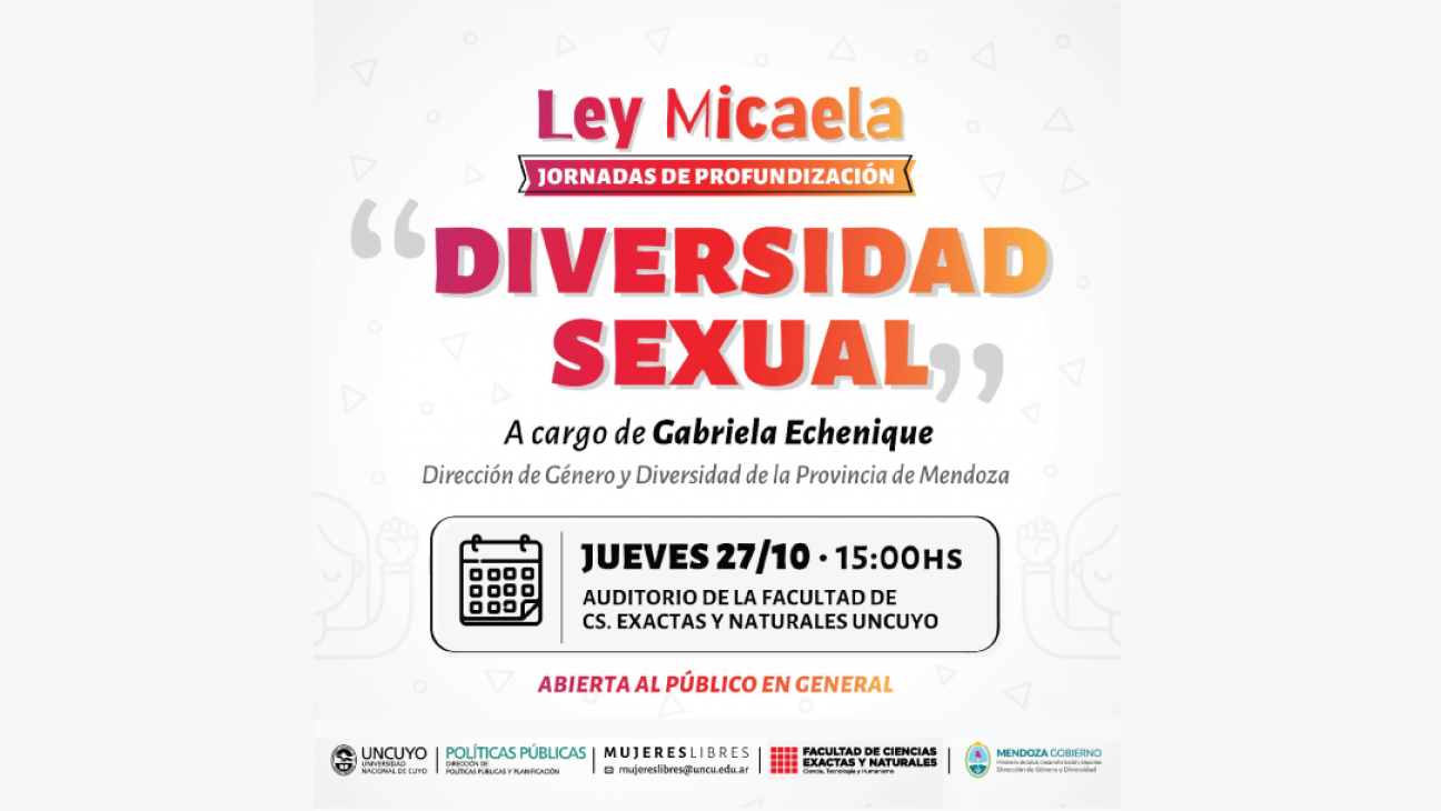 imagen Este jueves se desarrollará una jornada sobre Diversidad Sexual en el Auditorio