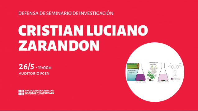 imagen Defensa de Seminario de Investigación a cargo de Cristian Luciano Zarandon