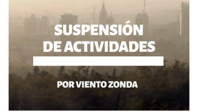 imagen Suspensión de actividades por Zonda durante el turno tarde en la FCEN 