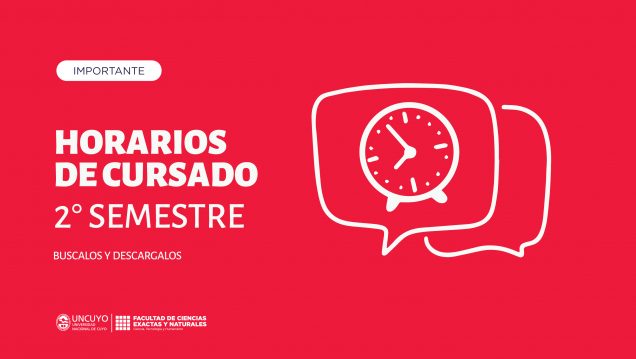 imagen Ya están disponibles los horarios de cursado del Segundo Semestre 2026