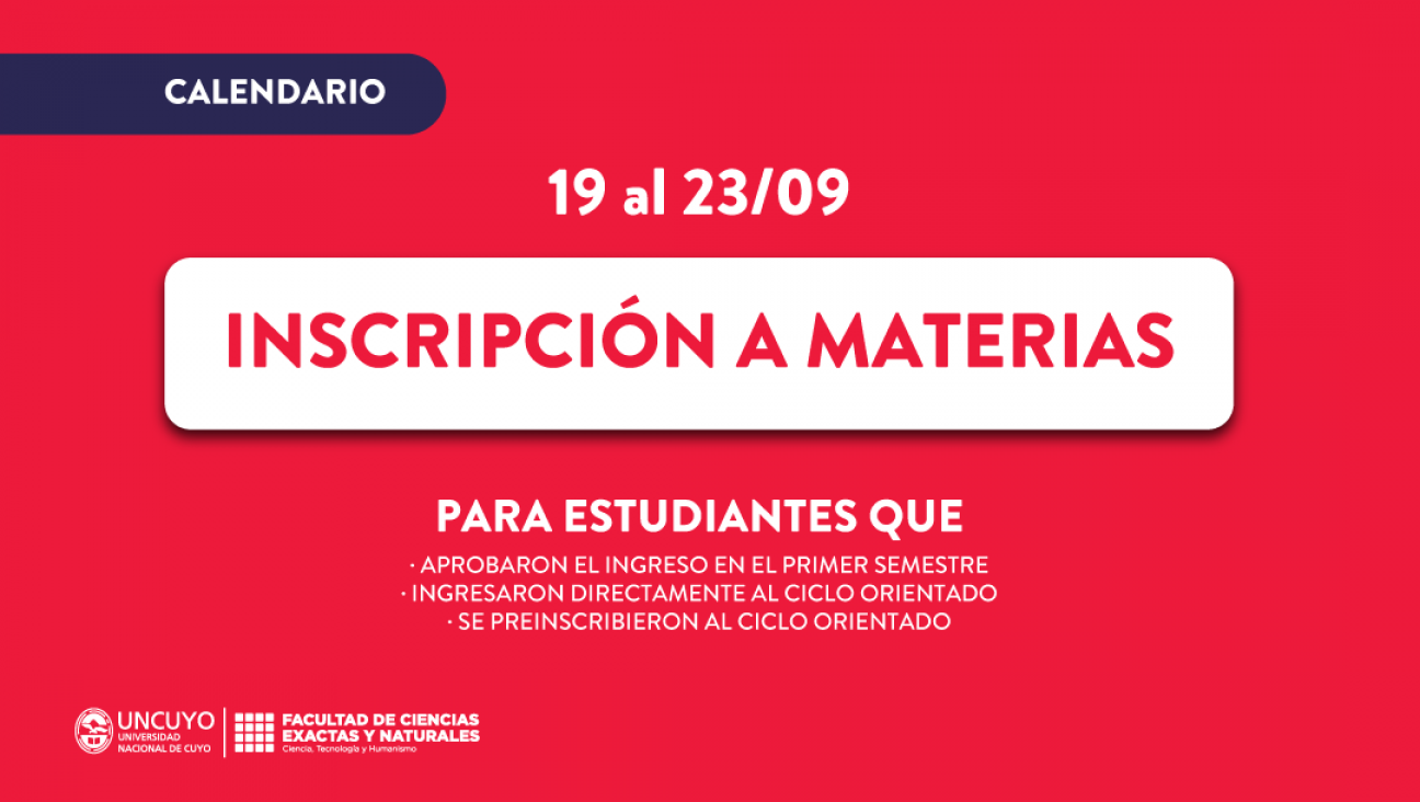 imagen Inscripción a materias