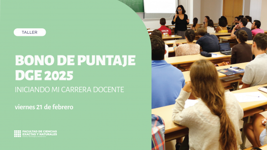 imagen Taller Bono de Puntaje DGE 2025: iniciando mi Carrera Docente