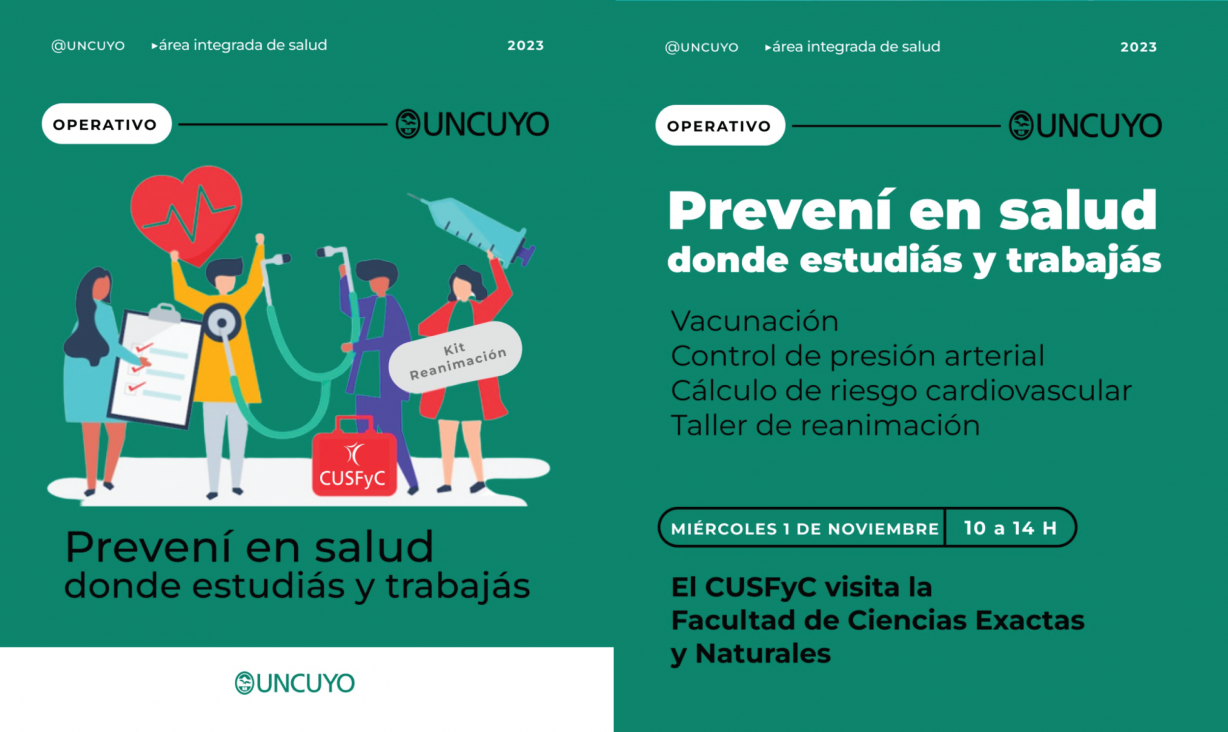 imagen El Vacunatorio del CUSFyC visita FCEN el próximo miércoles