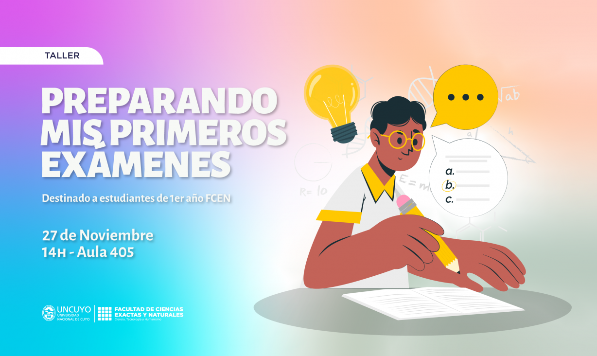 imagen Taller: Preparando mis primeros exámenes