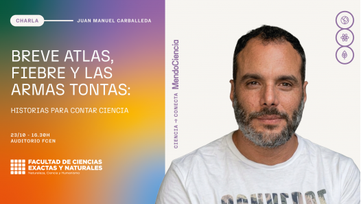 imagen Mendociencia: Juan Manuel Carballeda presenta sus tres libros en el Auditorio de la FCEN