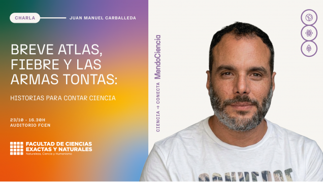 imagen Mendociencia: Juan Manuel Carballeda presenta sus tres libros en el Auditorio de la FCEN