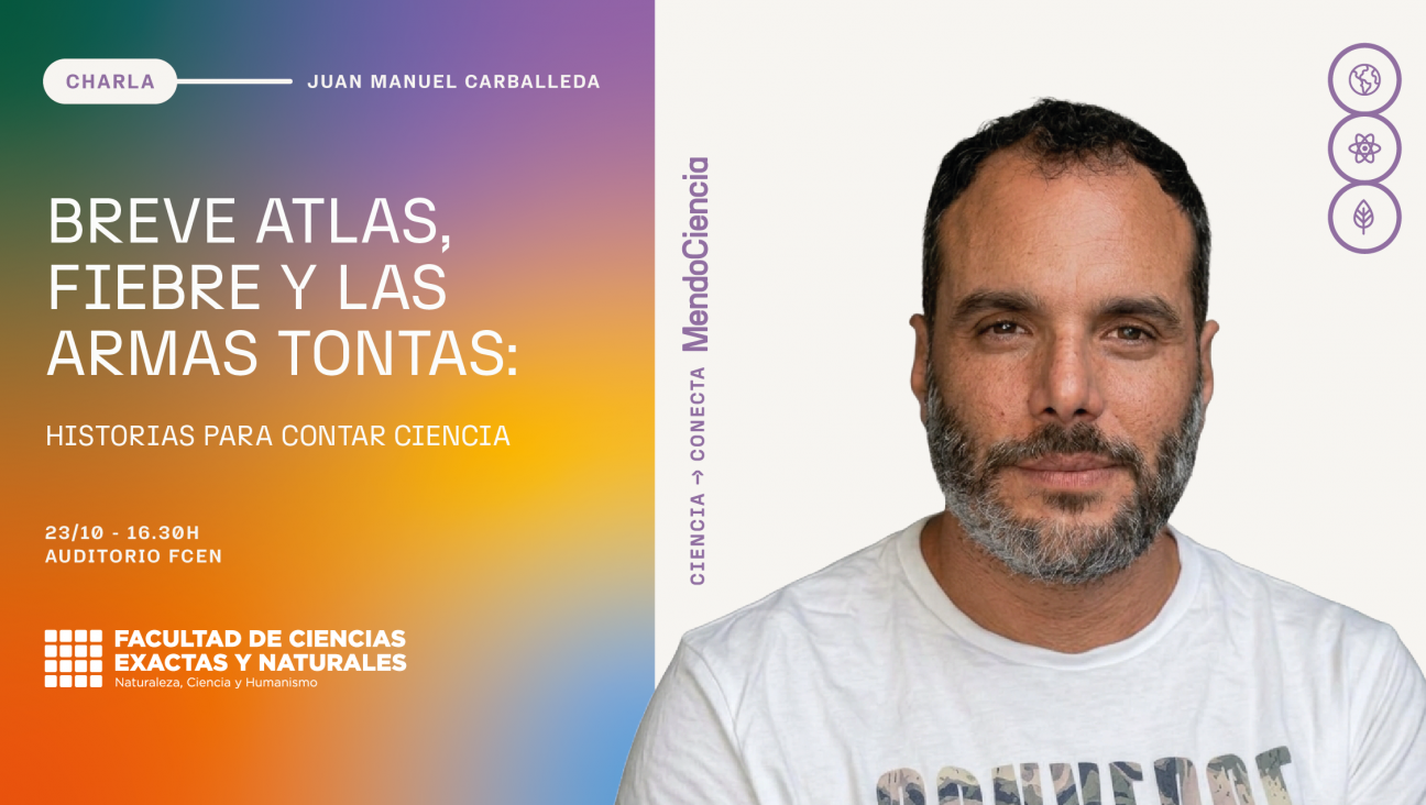 imagen Mendociencia: Juan Manuel Carballeda presenta sus tres libros en el Auditorio de la FCEN