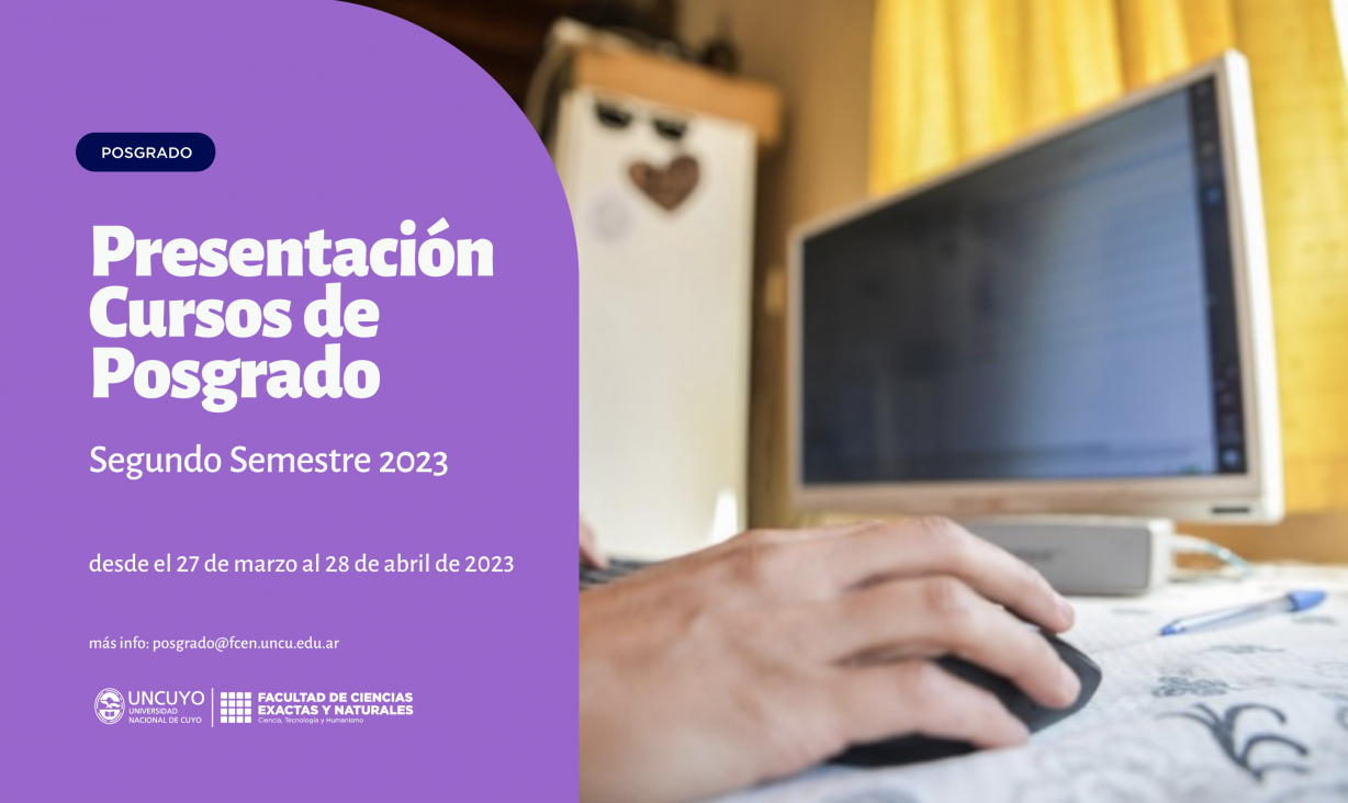 imagen Se encuentra abierto el plazo para presentar cursos de posgrado para el segundo semestre de 2023