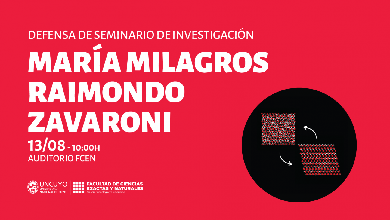 imagen Defensa de Seminario de Investigación de María Milagros Raimondo Zavaroni