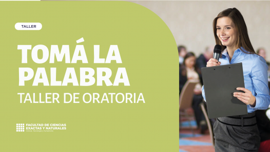 imagen Tomá la Palabra: Taller de Oratoria