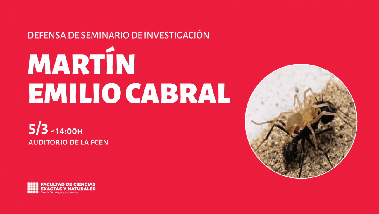 imagen Defensa de Seminario de Investigación a cargo de Martín Emilio Cabral