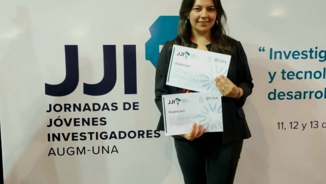 imagen Estudiante de la FCEN fue premiada en las Jornadas de Jóvenes Investigadores, realizadas en Paraguay