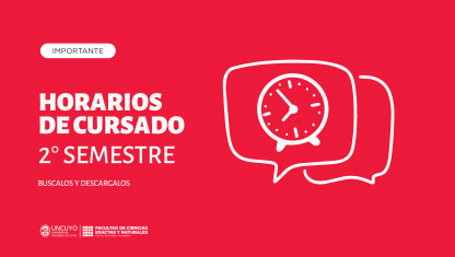 imagen Horarios de clases Segundo Semestre