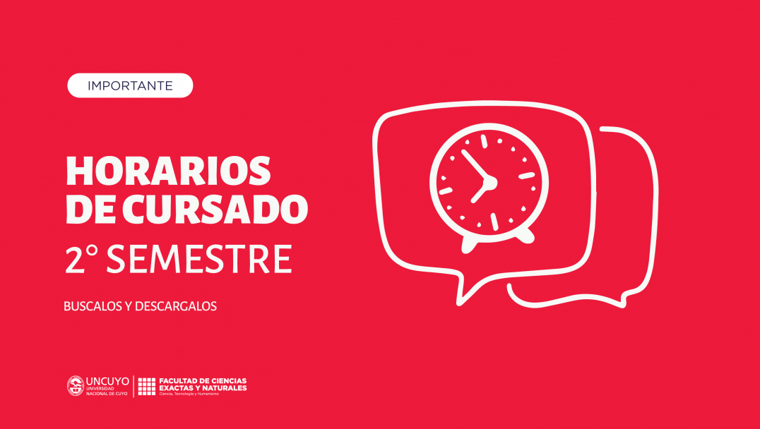 imagen Horarios de clases Segundo Semestre