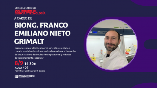 imagen Defensa de Tesis del Doctorado en Ciencia y Tecnología del Bioing. Franco Emiliano Nieto Grimalt