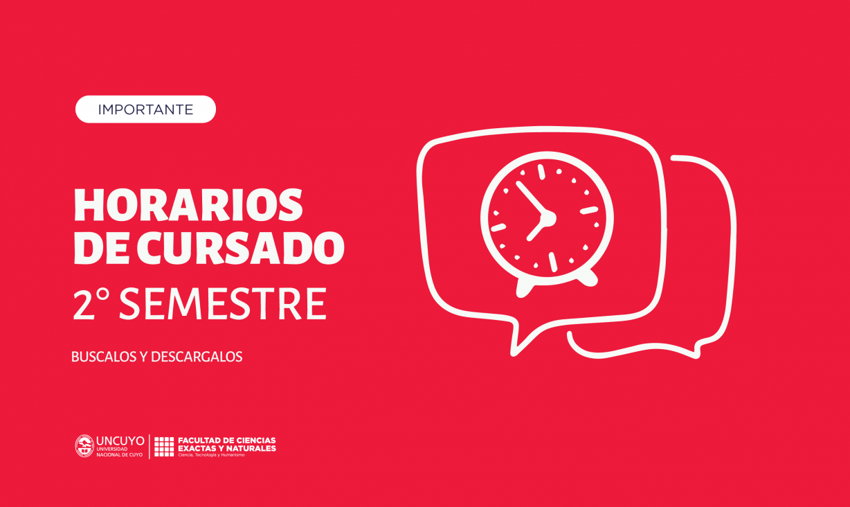 imagen Ya están disponibles los horarios de cursado del Segundo Semestre 2025