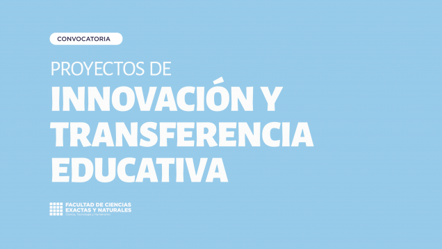 imagen Proyectos de Innovación y Transferencia Educativa: Programa de Incentivo a la Innovación Pedagógica "María Victoria Gómez de Erice" 