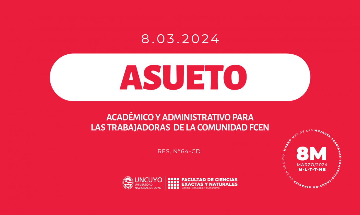 imagen Asueto académico y administrativo para las trabajadoras de la comunidad de la FCEN 