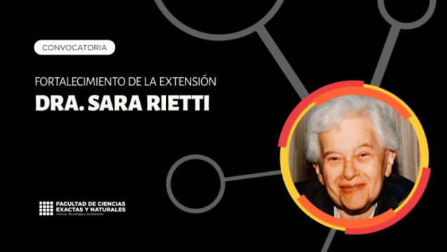 imagen Prórroga para presentación de proyectos a la convocatoria de Extensión Dra. Sara Rietti