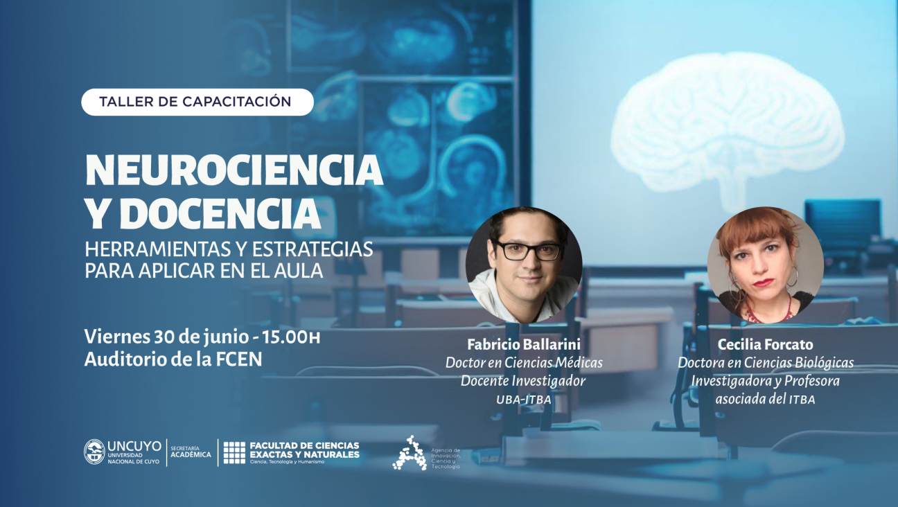 imagen Taller de Capacitación: Neurociencia y docencia, herramientas y estrategias para aplicar en el aula