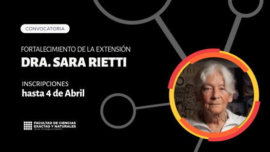 imagen Convocatoria de presentación de proyectos Sara Rietti
