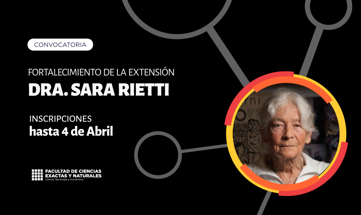 imagen Convocatoria de presentación de proyectos Sara Rietti