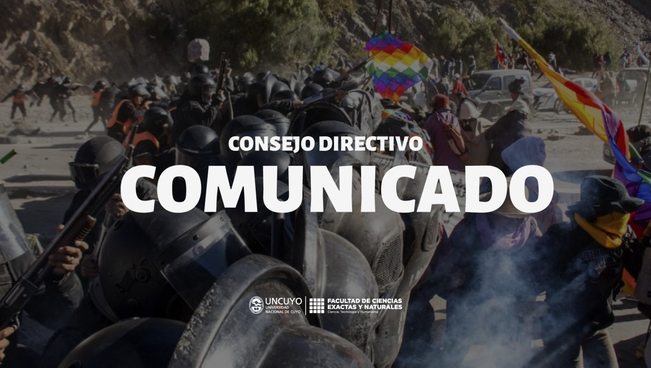 imagen Comunicado del Consejo Directivo de la FCEN sobre los hechos de violencia y represión ocurridos en la provincia de Jujuy