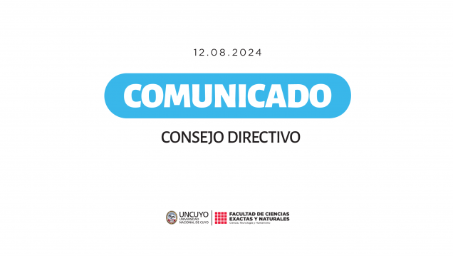 imagen Comunicado del Consejo Directivo de la FCEN