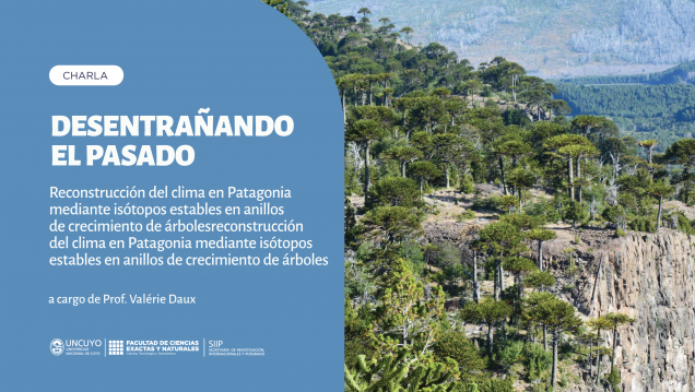 imagen Charla: "Desentrañando el pasado: reconstrucción del clima en Patagonia mediante isótopos estables en anillos de crecimiento de árboles"
