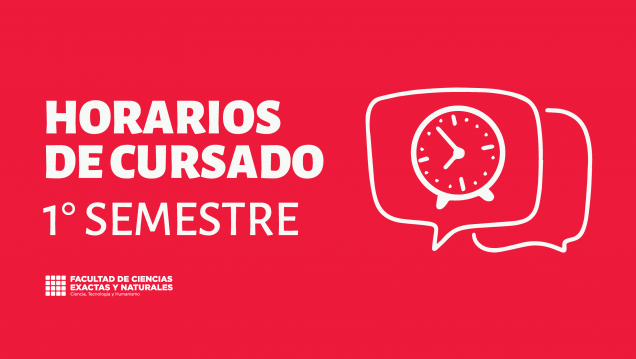imagen Ya están disponibles los horarios de cursado del Primer Semestre 2026