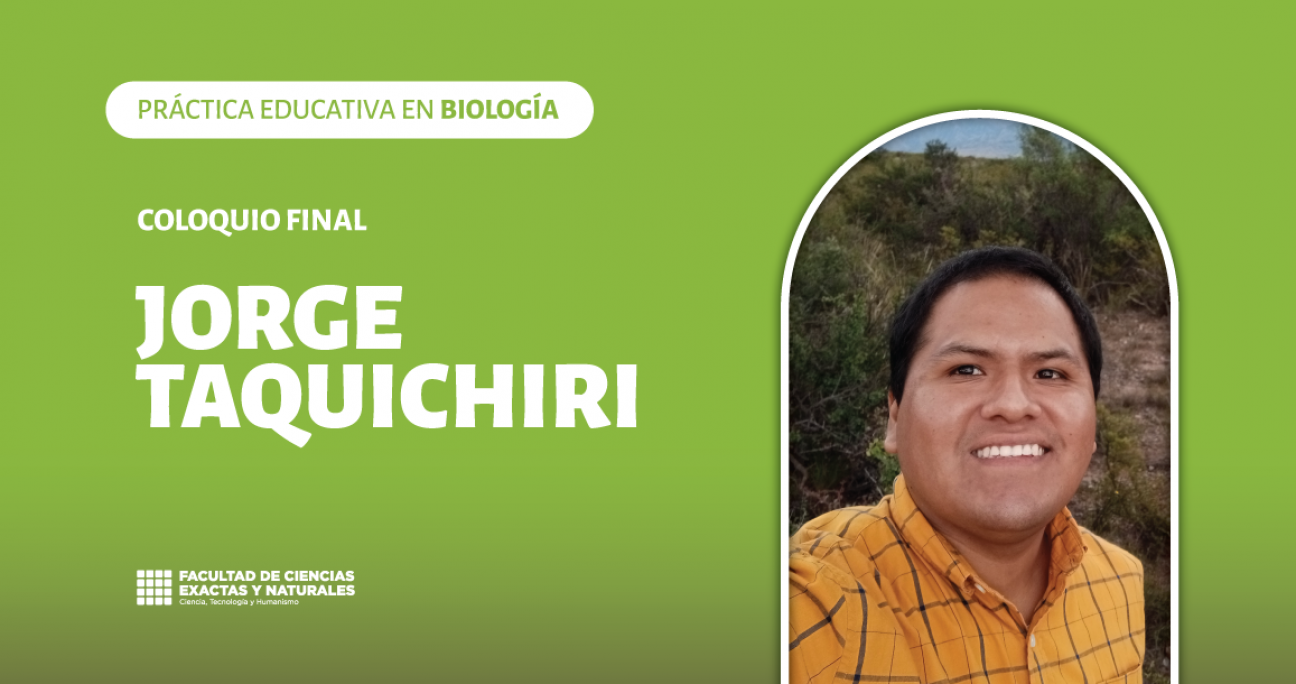 imagen Coloquio final del espacio Curricular Práctica Educativa en Biología a cargo de Jorge Taquichiri 
