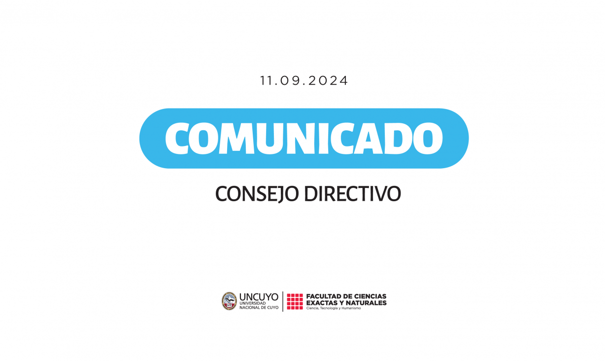 imagen Comunicado del Consejo Directivo de la FCEN