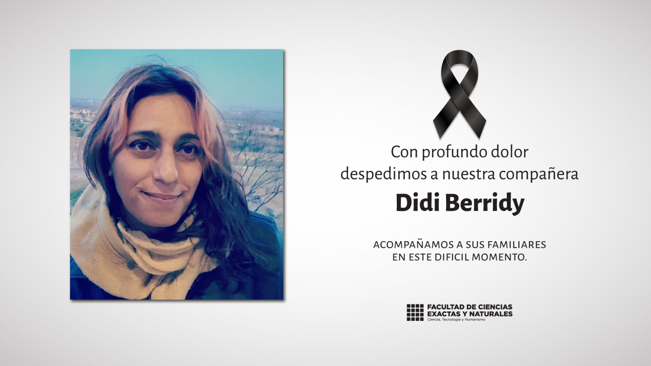 imagen Con profundo pesar la FCEN despide a Didi Berridy