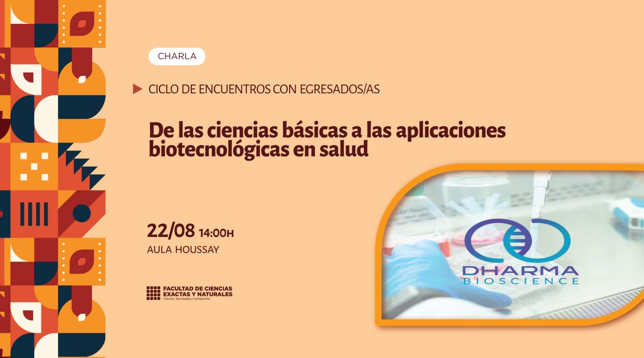 imagen Charla: De las ciencias básicas a las aplicaciones biotecnológicas en salud