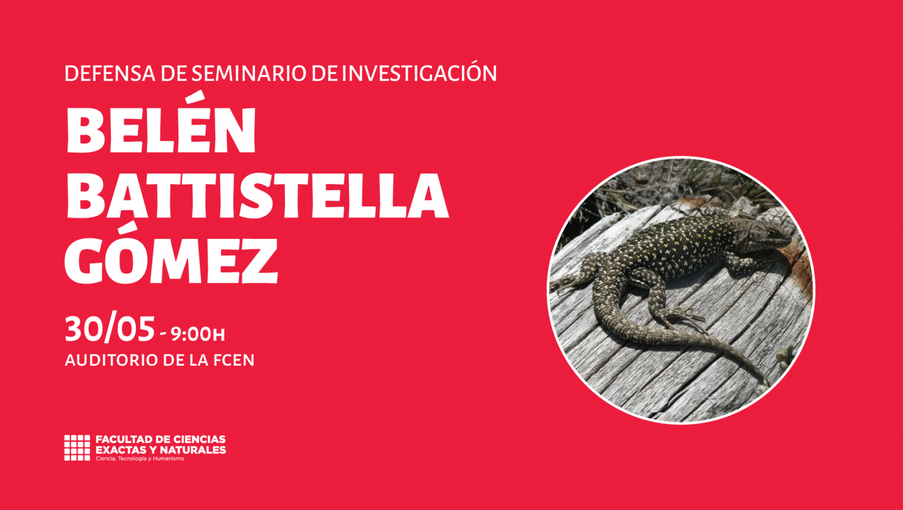 imagen Defensa de Seminario de Investigación a cargo de Belén Battistella Gómez