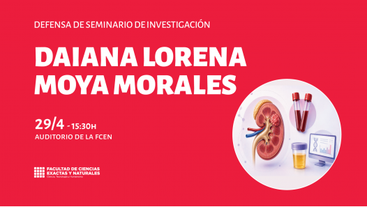 imagen Defensa de Seminario de Investigación a cargo de Daiana Lorena Moya Morales 