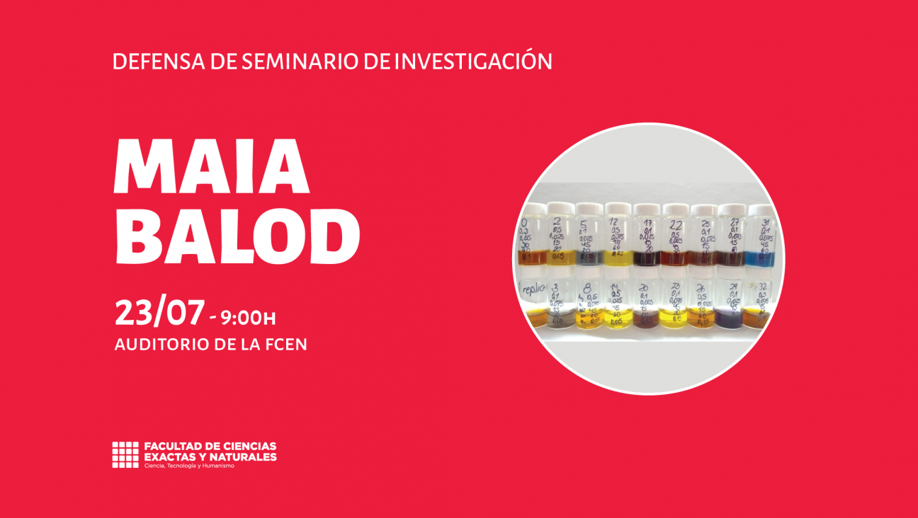 imagen Defensa de Seminario de Investigación a cargo de Maia Balod