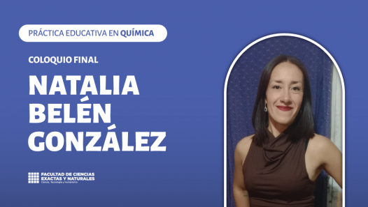 imagen Coloquio final del espacio Curricular: Práctica Educativa en Química, a cargo de Natalia Belén González 