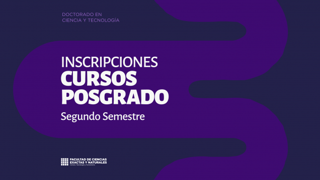 imagen Inscripciones abiertas a los cursos de posgrado del 2do semestre 2026