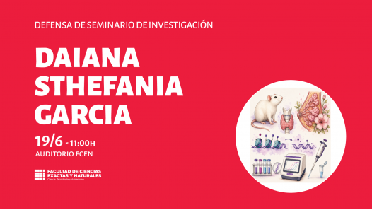 imagen Defensa de Seminario de Investigación a cargo de Daiana Sthefania Garcia