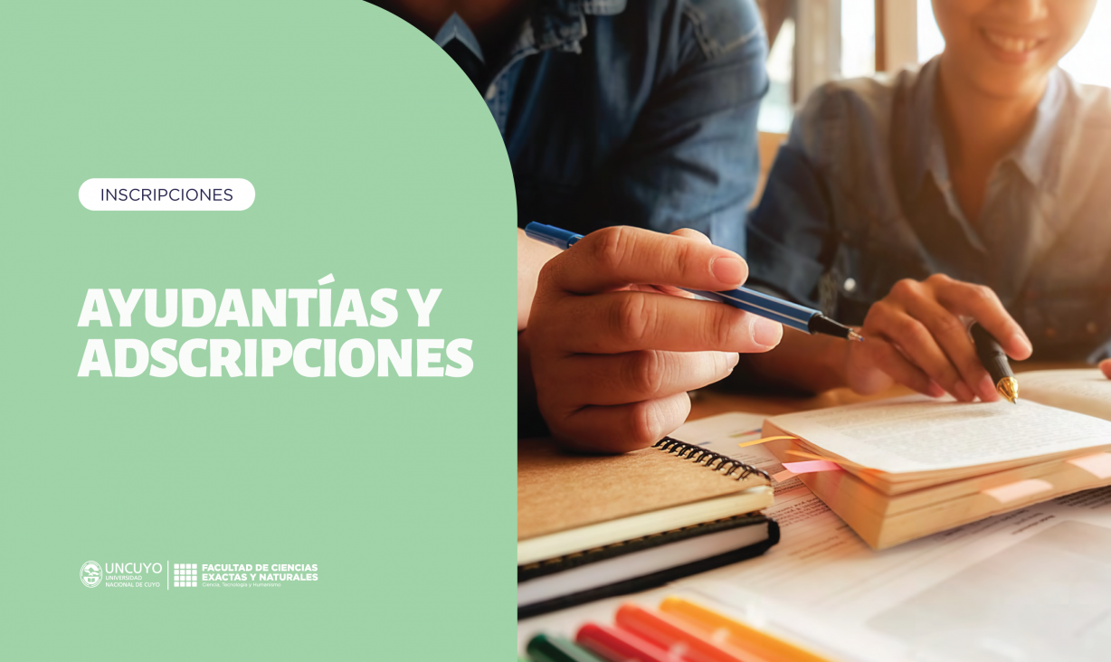 imagen Inscripciones Ayudantías y Adscripciones Ad Honorem, abiertas hasta el 24 de julio 