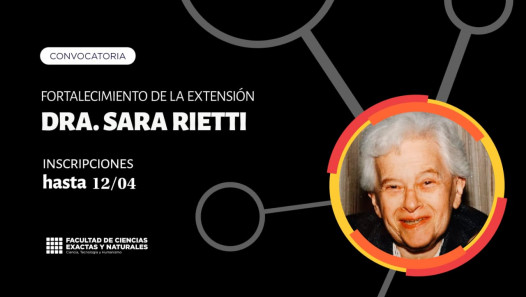 imagen Prórroga para la presentación de proyectos Sara Rietti