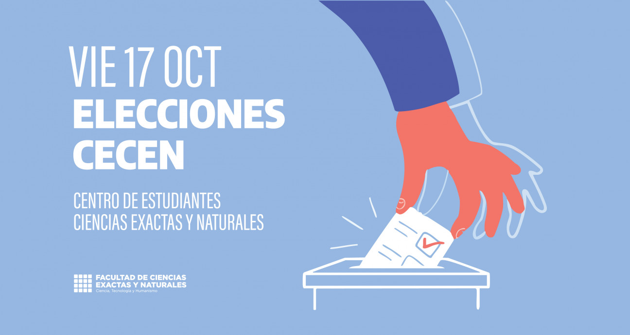 imagen Elecciones del Centro de Estudiantes de la Facultad de Ciencias Exactas y Naturales 