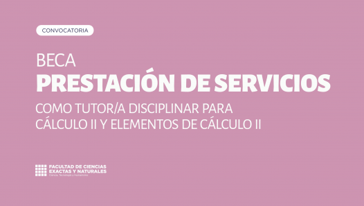 imagen Convocatoria a estudiantes avanzados para Beca de Prestación de Servicios como Tutor Disciplinar