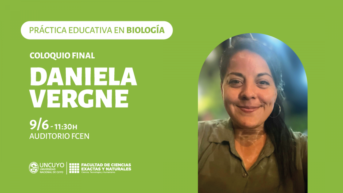imagen Coloquio final del espacio Curricular: Práctica Educativa en Biología, a cargo de Daniela Vergne