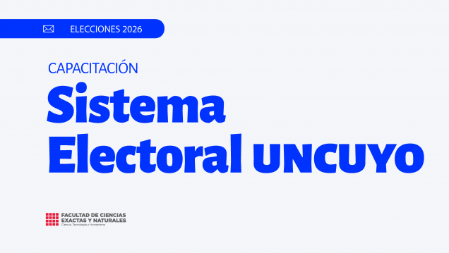 imagen Capacitación sobre el Sistema Electoral de la UNCUYO