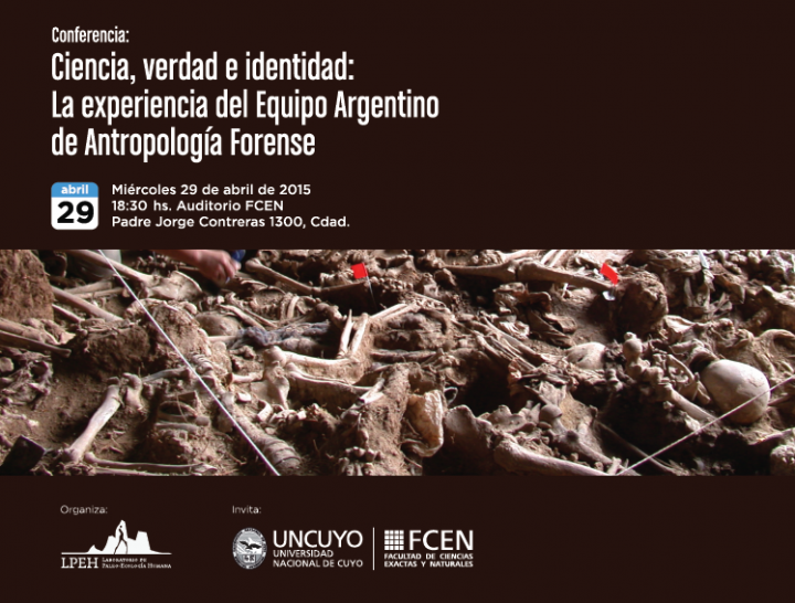 imagen Conferencia Ciencia, Verdad e Identidad: la experiencia del Equipo Argentino de Antropología Forense