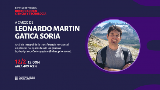 imagen Defensa de Tesis del Doctorado en Ciencia y Tecnología de Leonardo Martin Gatica Soria